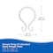 Kenney Mfg Rust-Proof Plastic Shower Curtain Double Hooks, Set of 12, White KN62104 - alternate 2